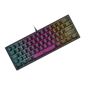 ZIYOULANG K61 60% RGB Wired Gaming Keyboard with UK Layout, 62 Keys, Chroma Backlighting for PC and Mac
