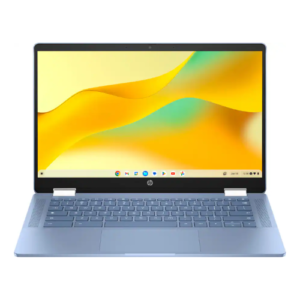 HP x360 Refurbished 2-in-1 14-inch Touchscreen Chromebook with Intel N100 Processor, 4GB RAM, 64GB eMMC Storage