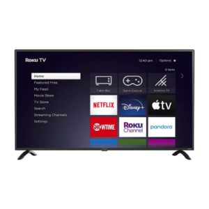 Element Refurbished 43-inch 4K Ultra HD Roku Smart LED TV with HDR10, Wi-Fi, and Voice Assistant Support
